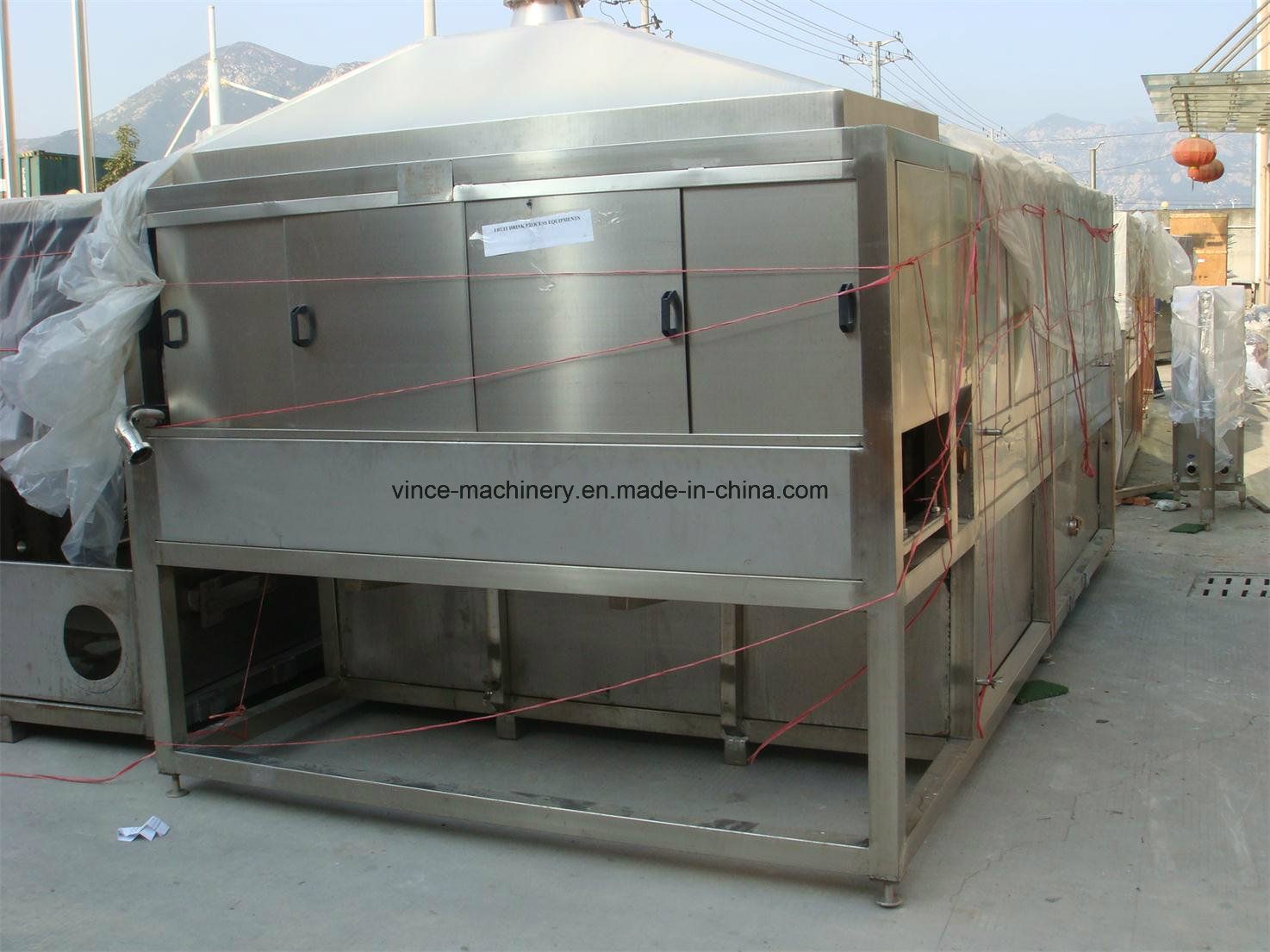 High Quality Stainless Steel Continuous Tunnel Pasteurizer for Glass Bottle